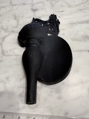 Vintage Sexton 1966 Cast Aluminum Wall Decor Black USA Mid Century